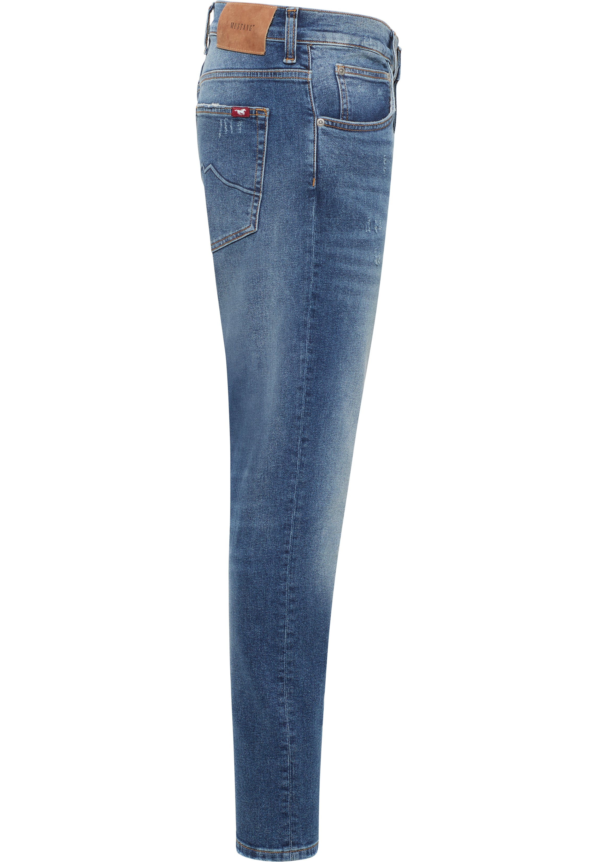 Męskie Spodnie Jeansowe Mustang Style Toledo Tapered Denim Blue 1016325 5000 434