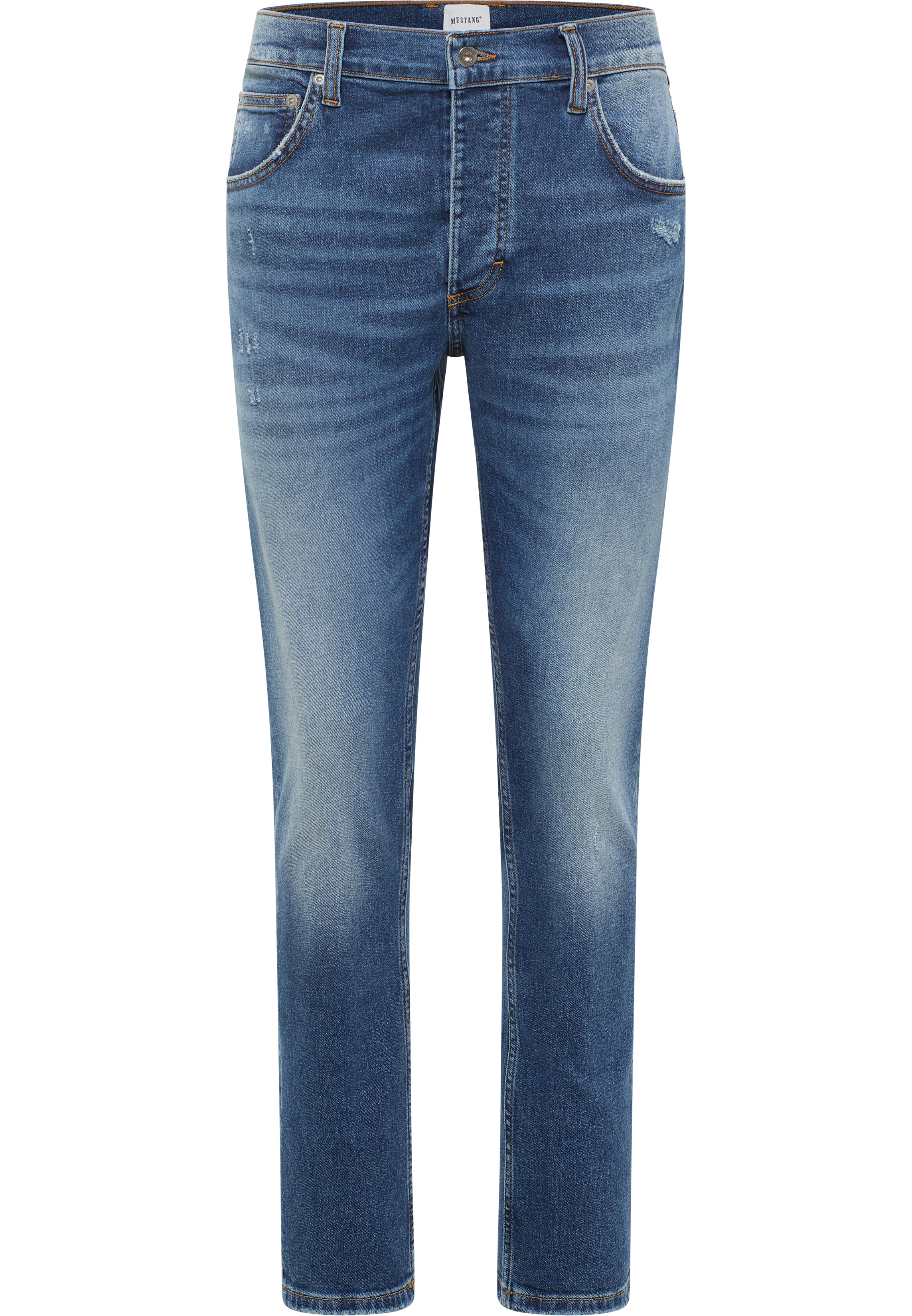 Męskie Spodnie Jeansowe Mustang Style Toledo Tapered Denim Blue 1016325 5000 434