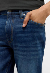 Męskie Spodnie Jeansowe Mustang Style Tramper Straight Denim Blue 1015877 5000 701