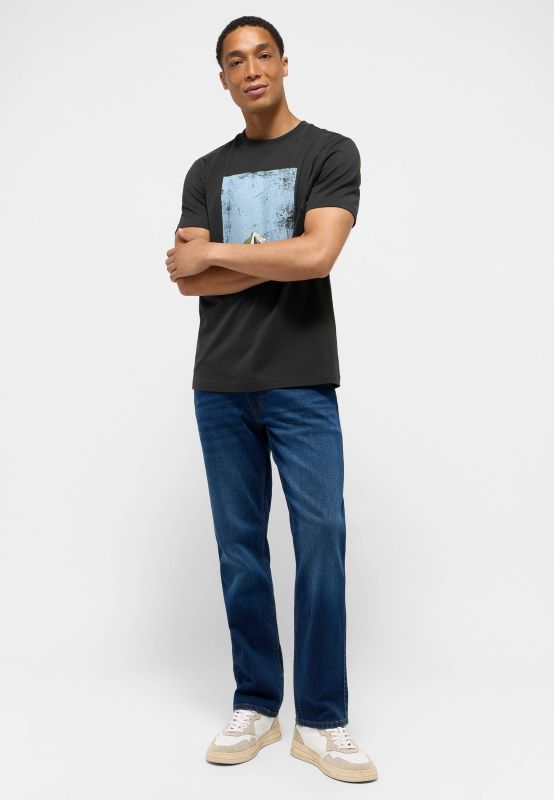 Męskie Spodnie Jeansowe Mustang Style Tramper Straight Denim Blue 1015877 5000 701