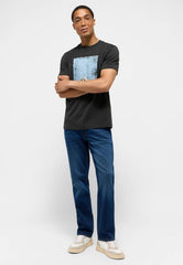 Męskie Spodnie Jeansowe Mustang Style Tramper Straight Denim Blue 1015877 5000 701