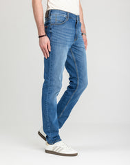 Męskie Spodnie Jeansowe Mustang Style Tramper Tapered Denim Blue 1018016 5000 623