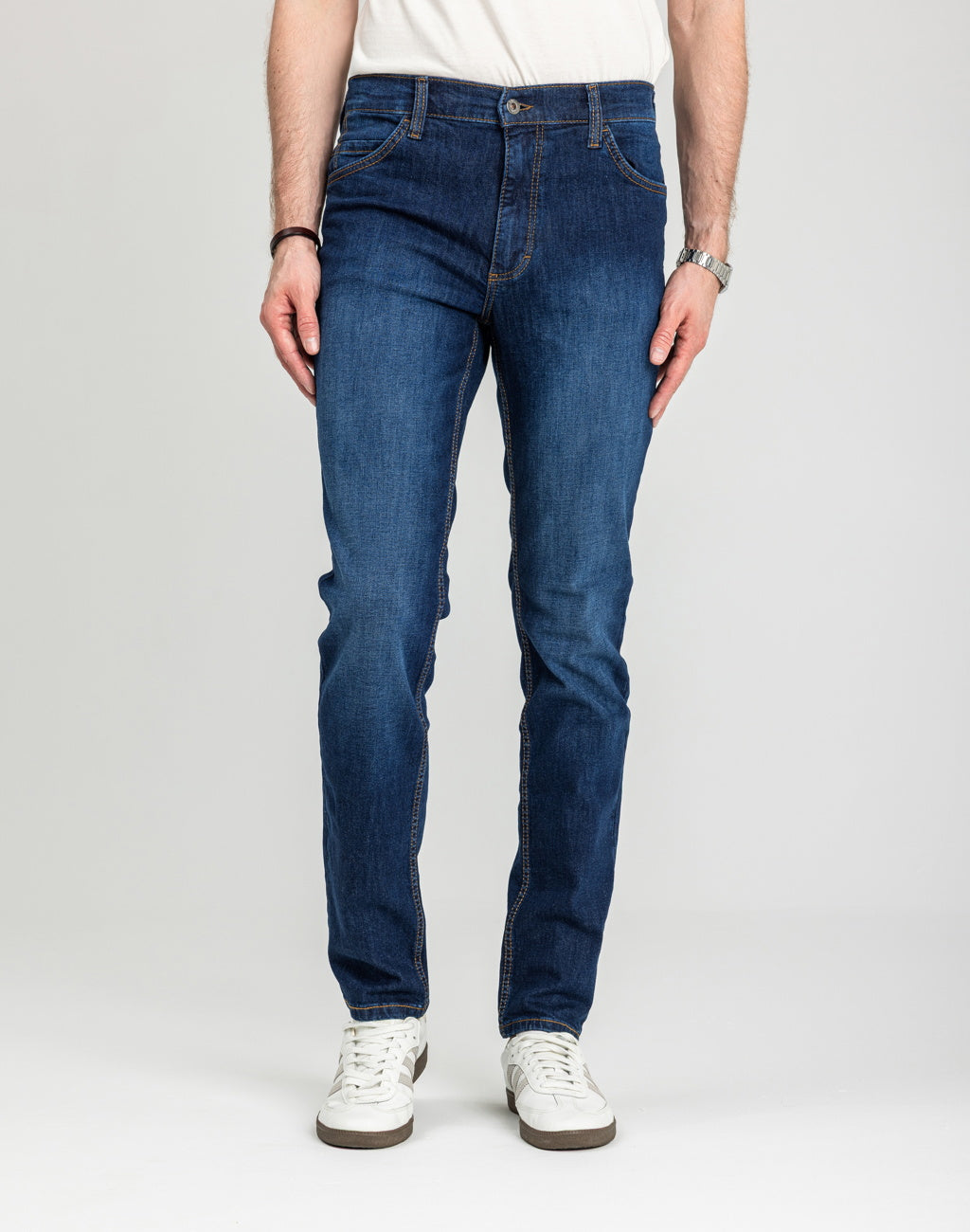 Męskie Spodnie Jeansowe Mustang Style Tramper Tapered Denim Blue 1018016 5000 882