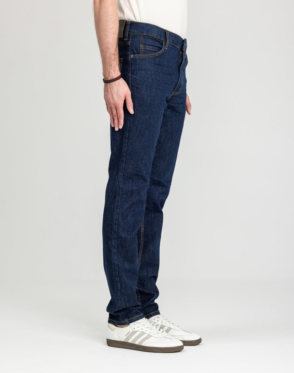 Męskie Spodnie Jeansowe Mustang Style Tramper Tapered Denim Blue 1018016 5000 901