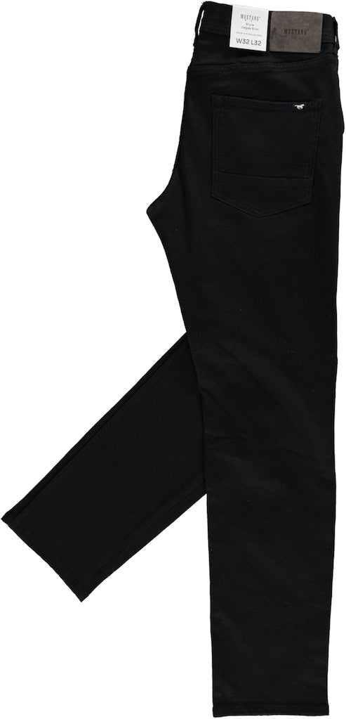 Męskie Spodnie Jeansowe Mustang Style Vegas Slim Denim Black 1014587 4000 900