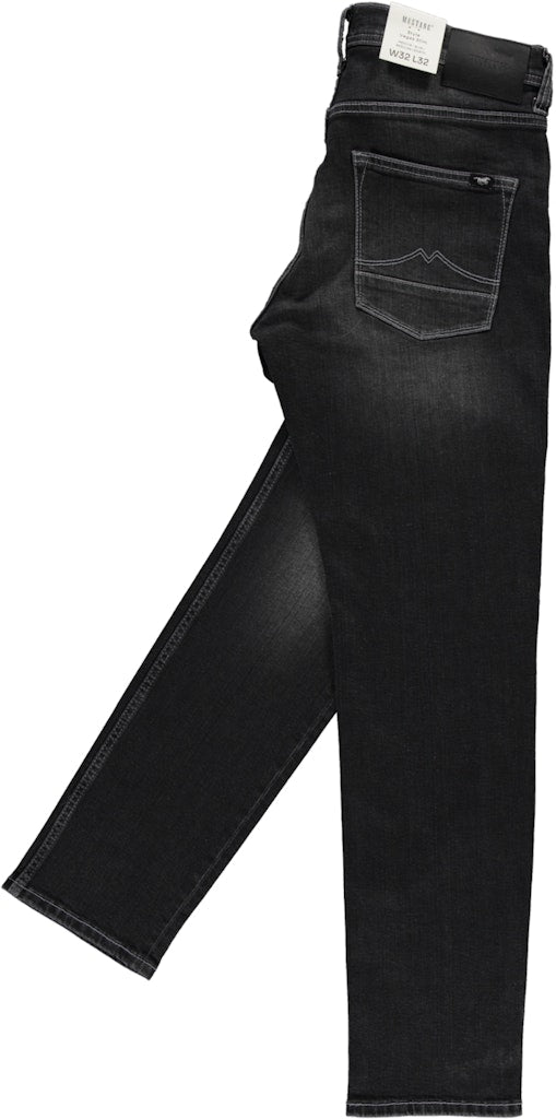 Męskie Spodnie Jeansowe Mustang Style Vegas Slim Denim Black 1015857 4000 583