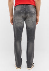 Męskie Spodnie Jeansowe Mustang Style Vegas Slim Denim Black 1016794 4000 313