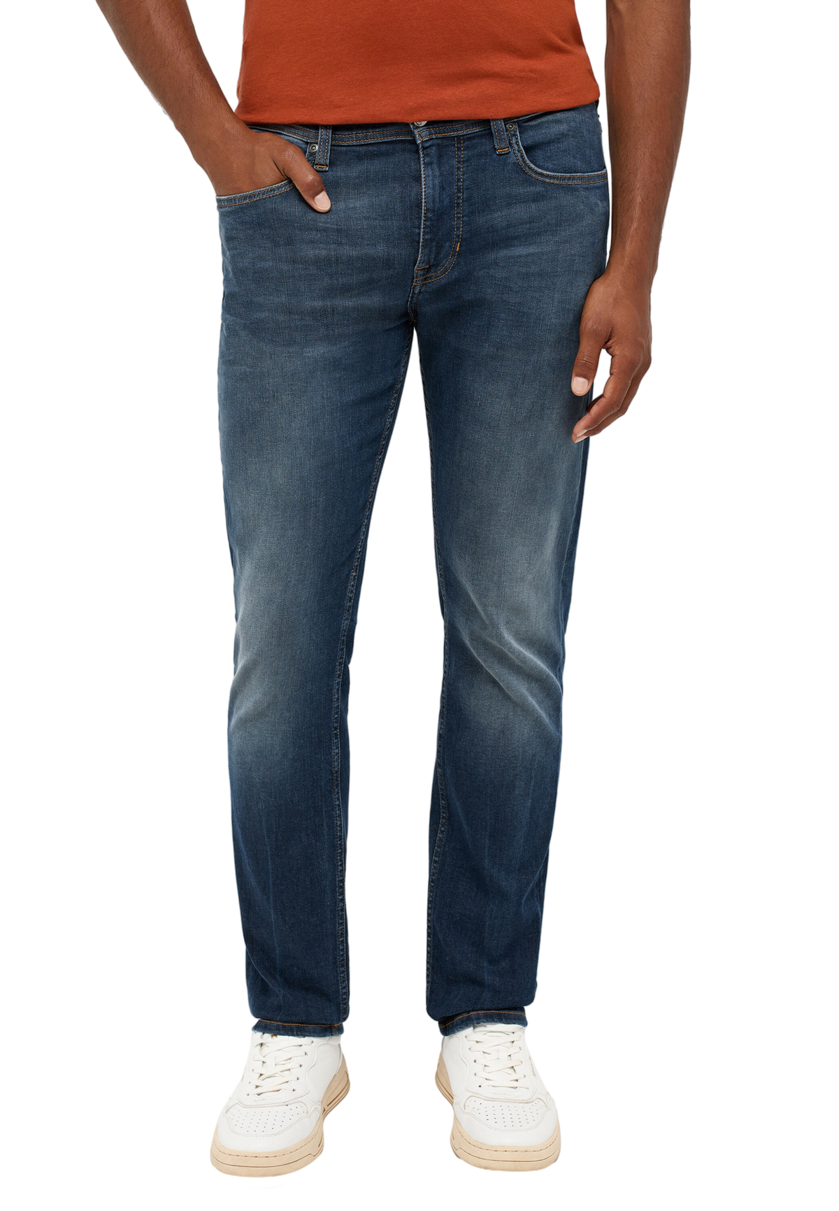 Męskie Spodnie Jeansowe Mustang Style Vegas Slim Denim Blue 1014590 5000 783