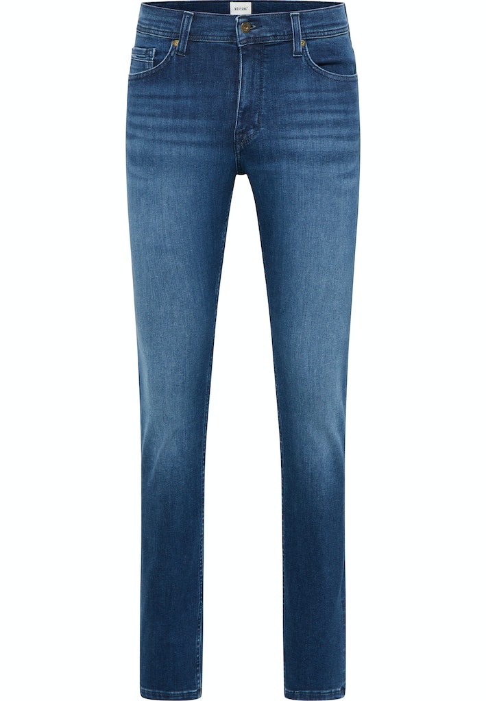 Męskie Spodnie Jeansowe Mustang Style Vegas Slim Denim Blue 1014857 5000 883