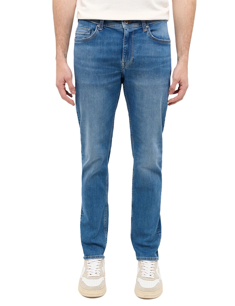 Męskie Spodnie Jeansowe Mustang Style Vegas Slim Denim Blue 1014859 5000 583