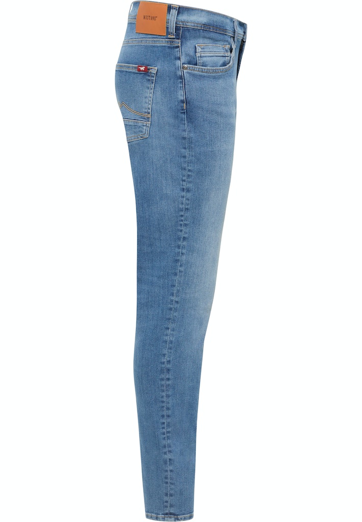 Męskie Spodnie Jeansowe Mustang Style Vegas Slim Denim Blue 1014859 5000 583