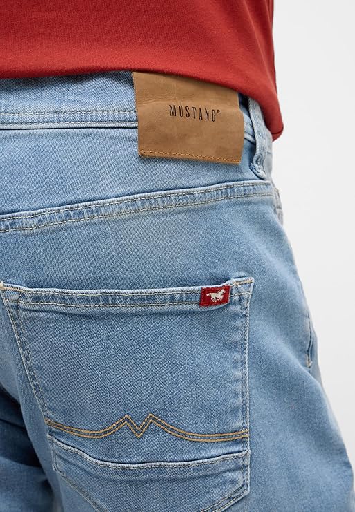 Męskie Spodnie Jeansowe Mustang Style Vegas Slim Denim Blue 1015495 5000 303
