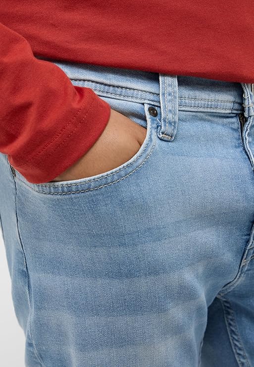 Męskie Spodnie Jeansowe Mustang Style Vegas Slim Denim Blue 1015495 5000 303