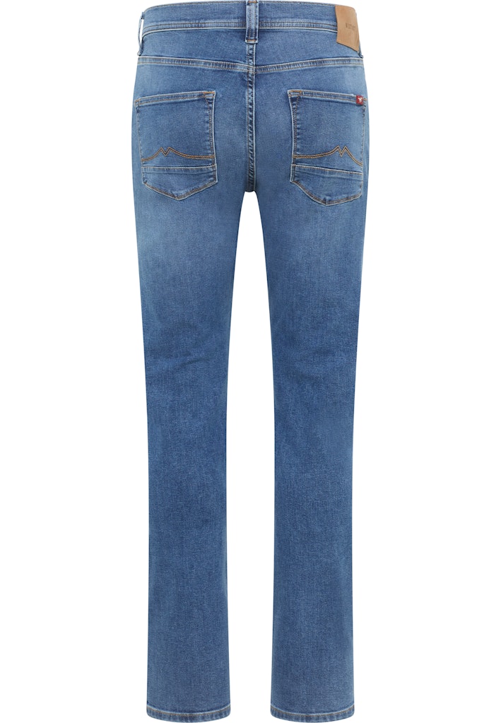 Męskie Spodnie Jeansowe Mustang Style Vegas Slim Denim Blue 1015856 5000 683