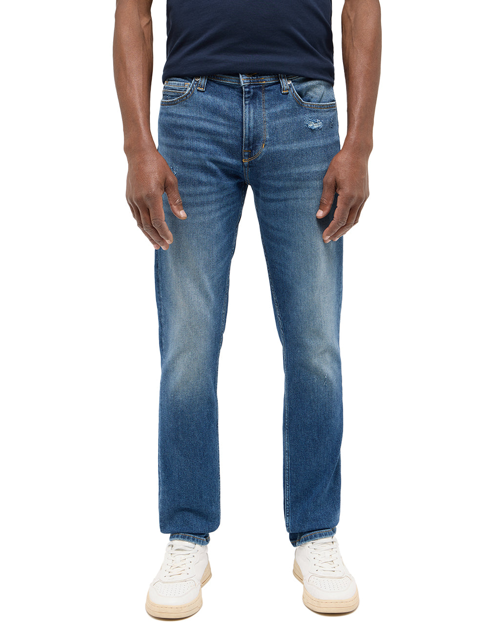 Męskie Spodnie Jeansowe Mustang Style Vegas Slim Denim Blue 1016310 5000 434