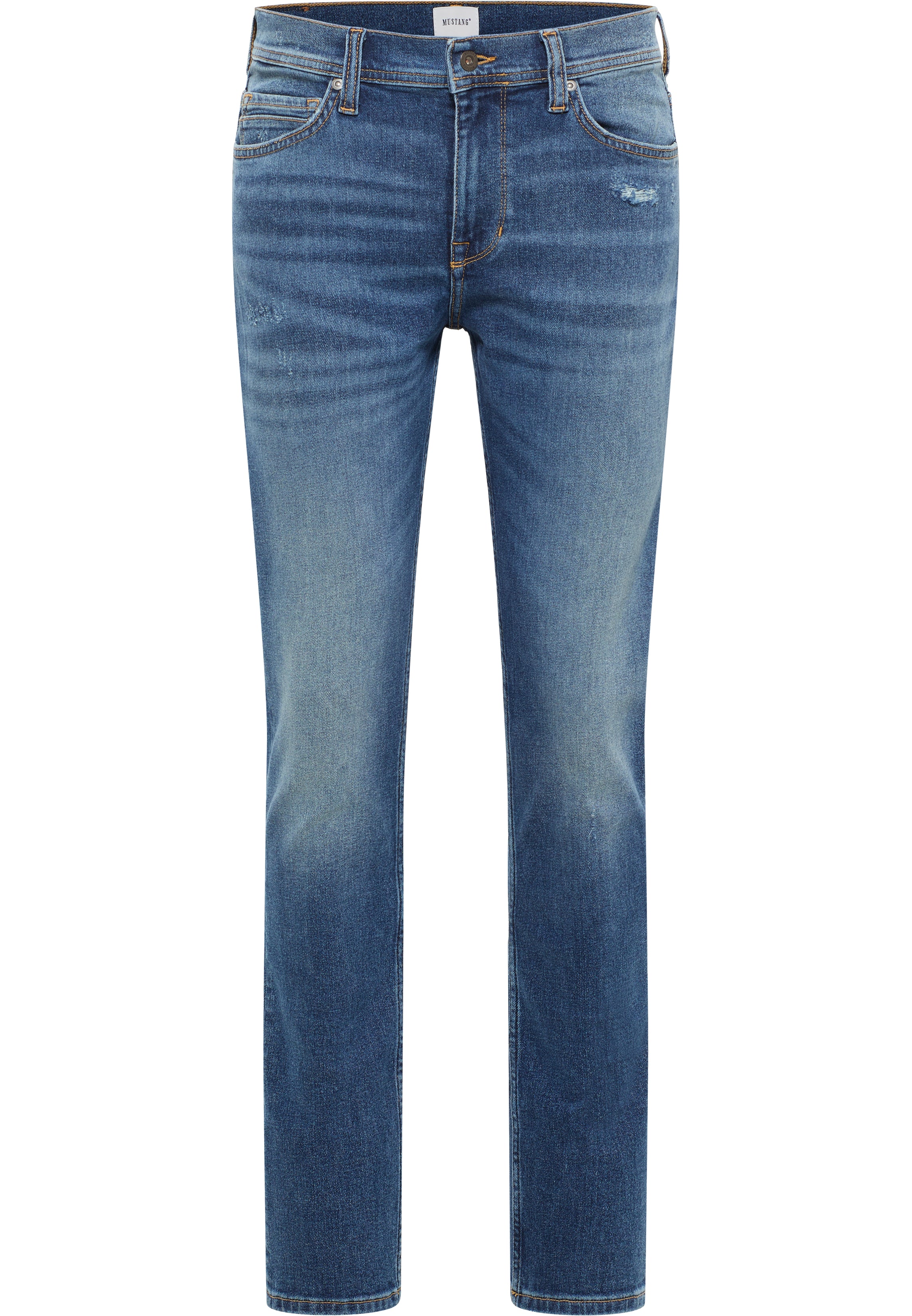 Męskie Spodnie Jeansowe Mustang Style Vegas Slim Denim Blue 1016310 5000 434