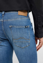 Męskie Spodnie Jeansowe Mustang Style Vegas Slim Denim Blue 1017701 5000 683