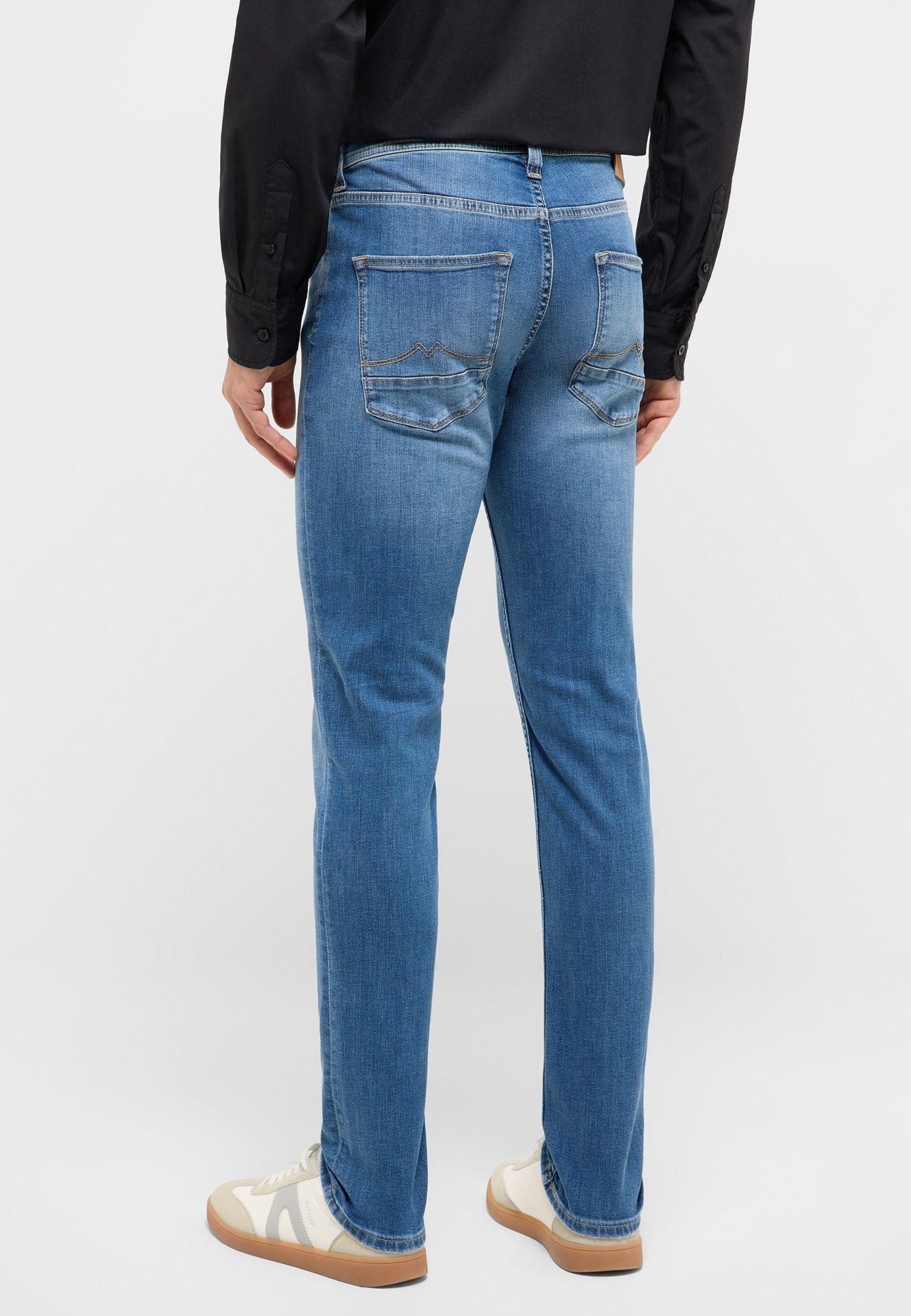 Męskie Spodnie Jeansowe Mustang Style Vegas Slim Denim Blue 1017701 5000 683