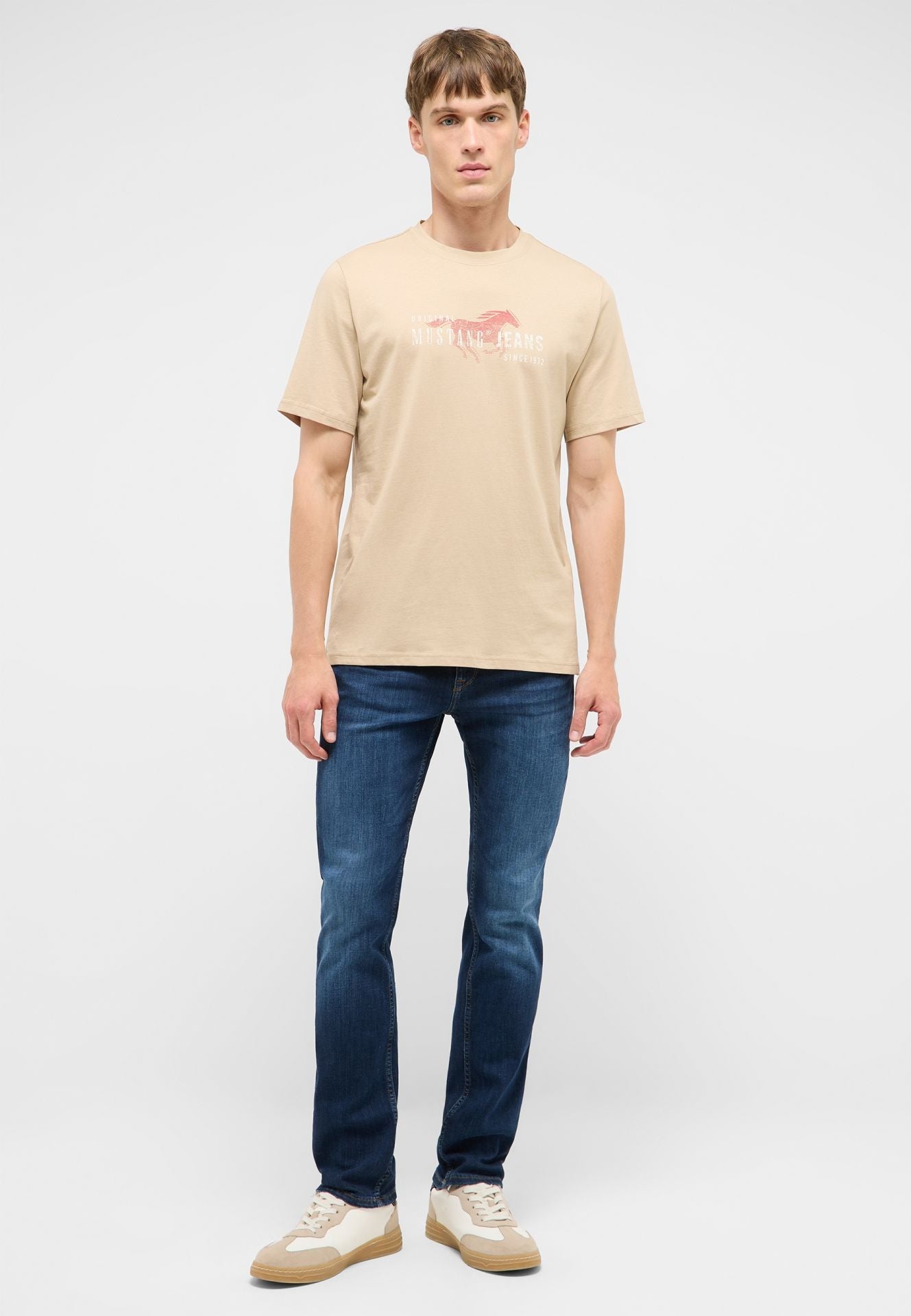Męskie Spodnie Jeansowe Mustang Style Vegas Slim Denim Blue 1017701 5000 883