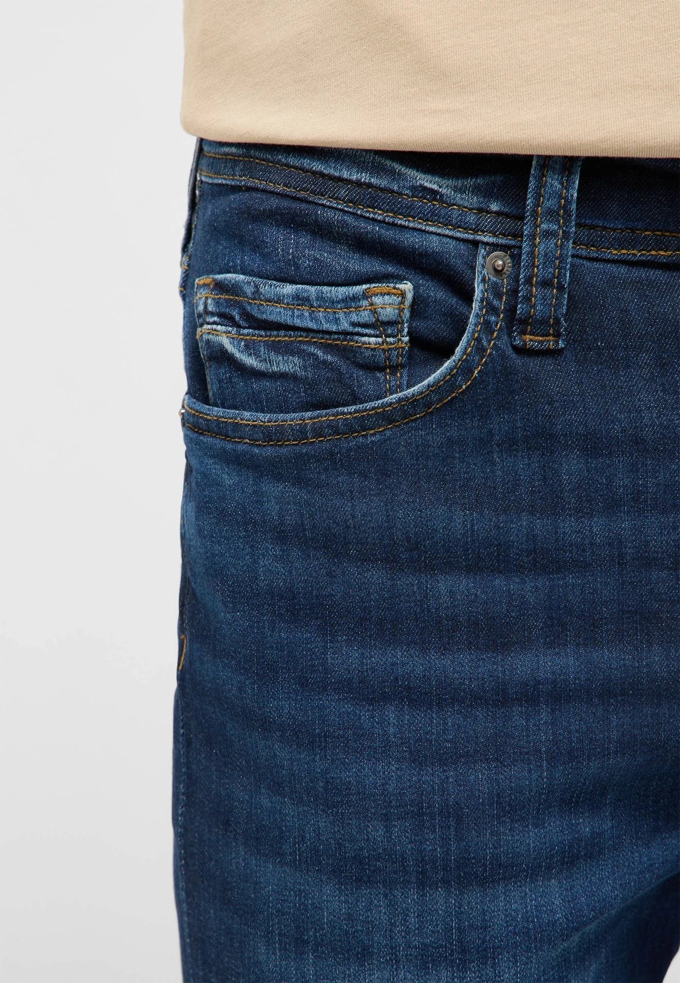 Męskie Spodnie Jeansowe Mustang Style Vegas Slim Denim Blue 1017701 5000 883