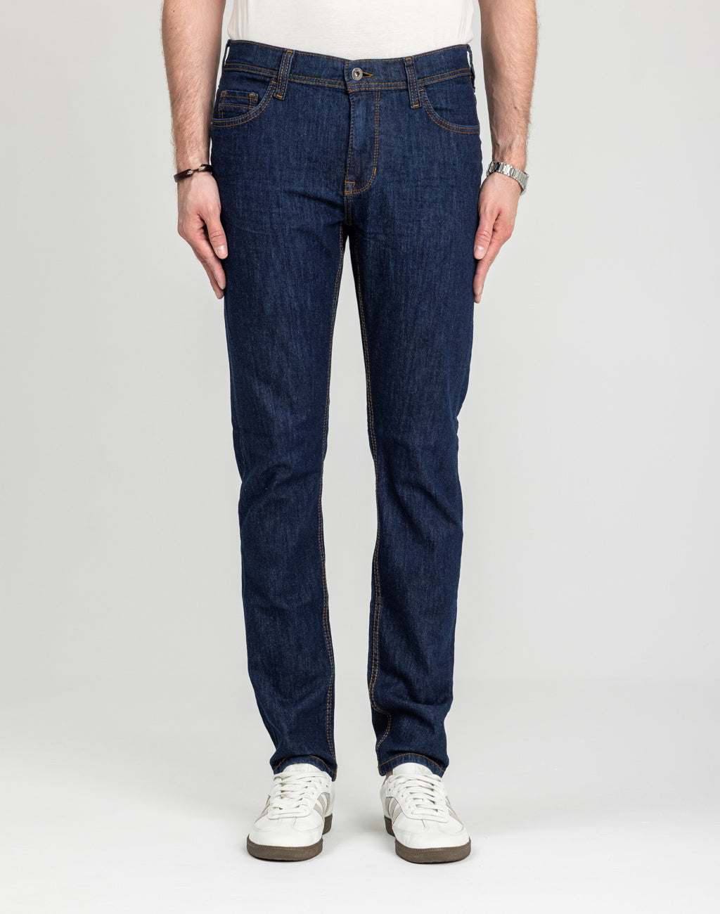 Męskie Spodnie Jeansowe Mustang Style Vegas Slim Denim Blue 1018015 5000 901