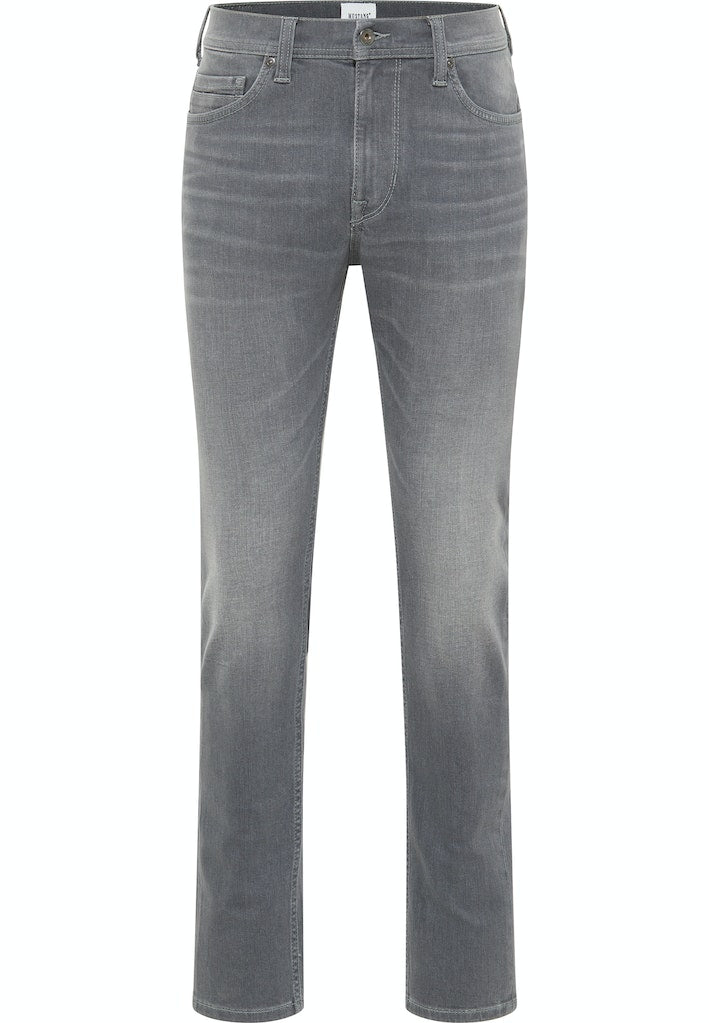 Męskie Spodnie Jeansowe Mustang Style Vegas Slim Denim Grey 1015117 4500 403