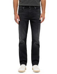 Męskie Spodnie Jeansowe Mustang Style Washington Straight Denim Black 1015884 4000 701