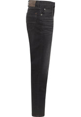 Męskie Spodnie Jeansowe Mustang Style Washington Straight Denim Black 1015884 4000 701