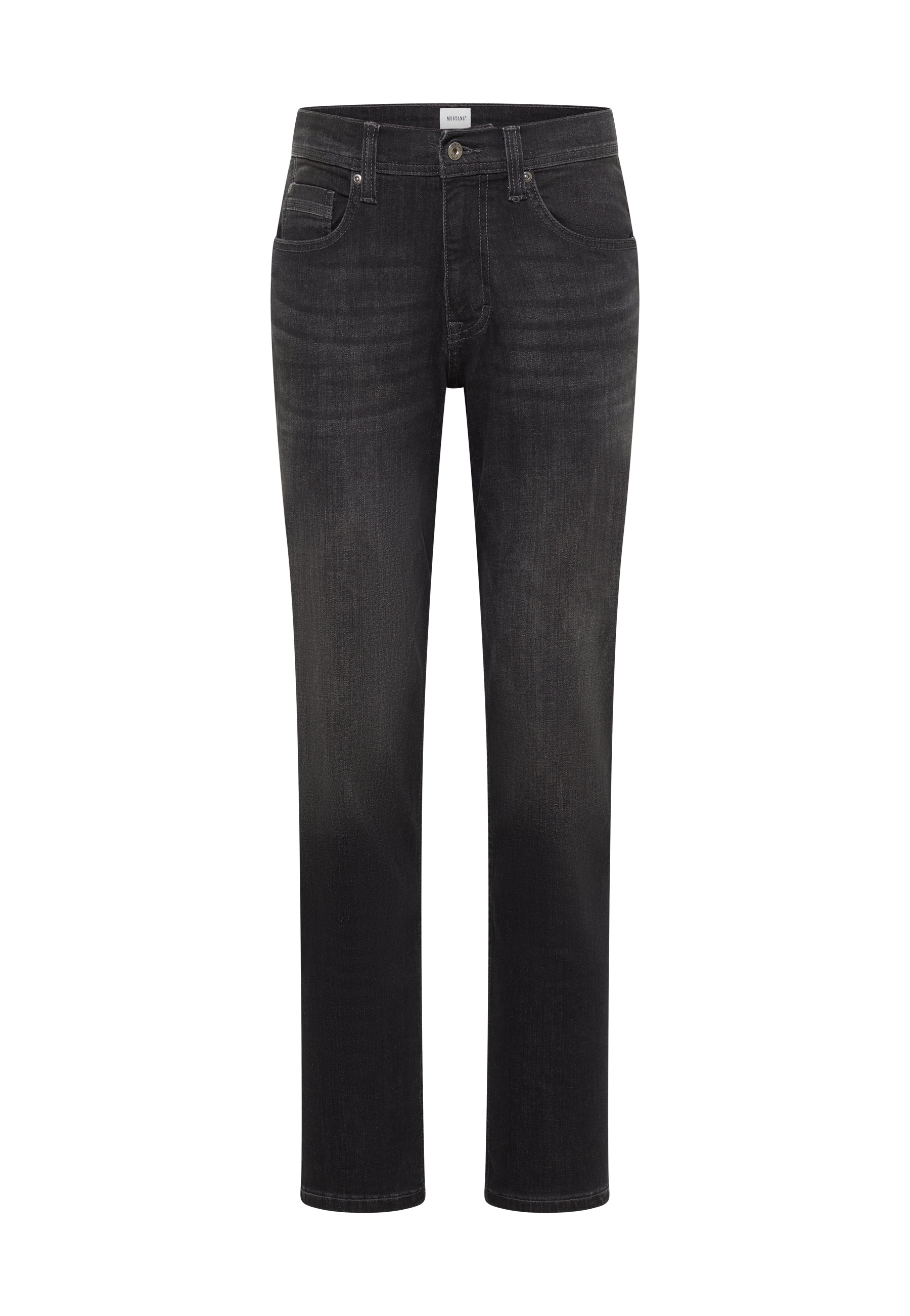 Męskie Spodnie Jeansowe Mustang Style Washington Straight Denim Black 1017689 4000 883