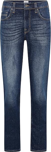 Męskie Spodnie Jeansowe Mustang Style Washington Straight Denim Blue 1014705 5000 982
