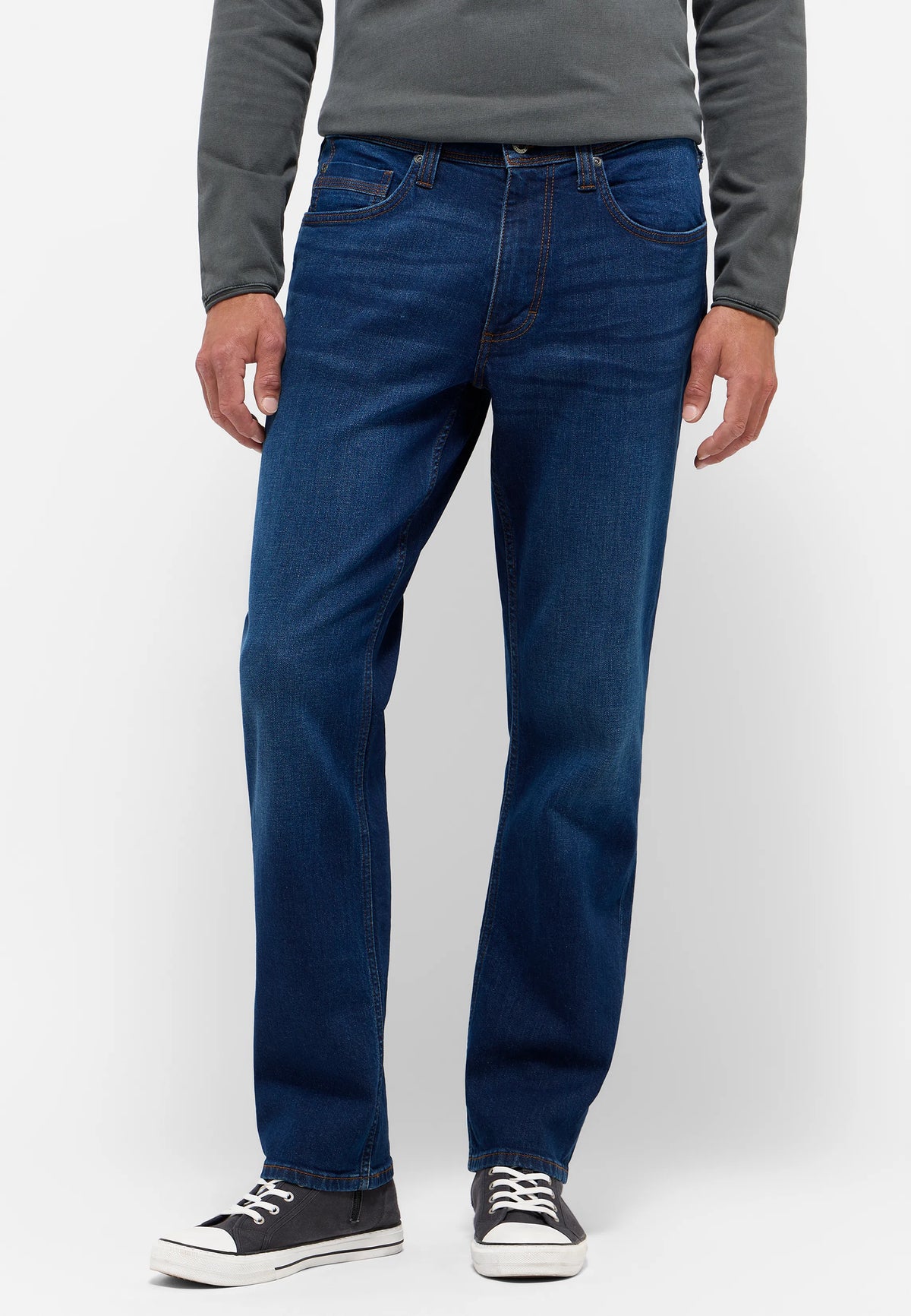 Męskie Spodnie Jeansowe Mustang Style Washington Straight Denim Blue 1015885 5000 802