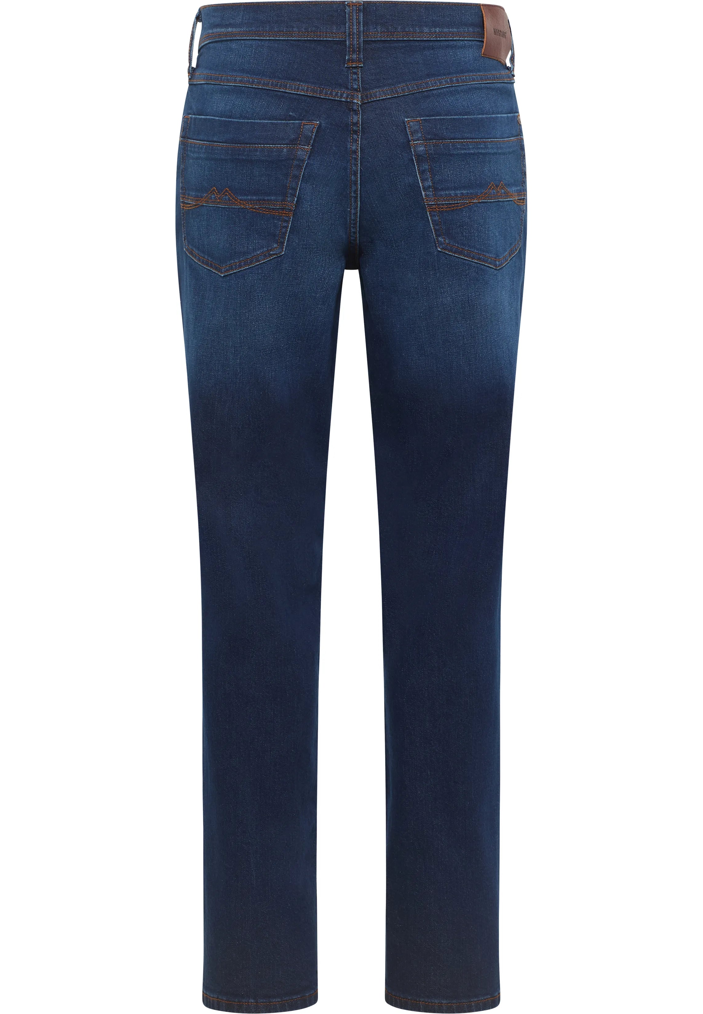 Męskie Spodnie Jeansowe Mustang Style Washington Straight Denim Blue 1015885 5000 802