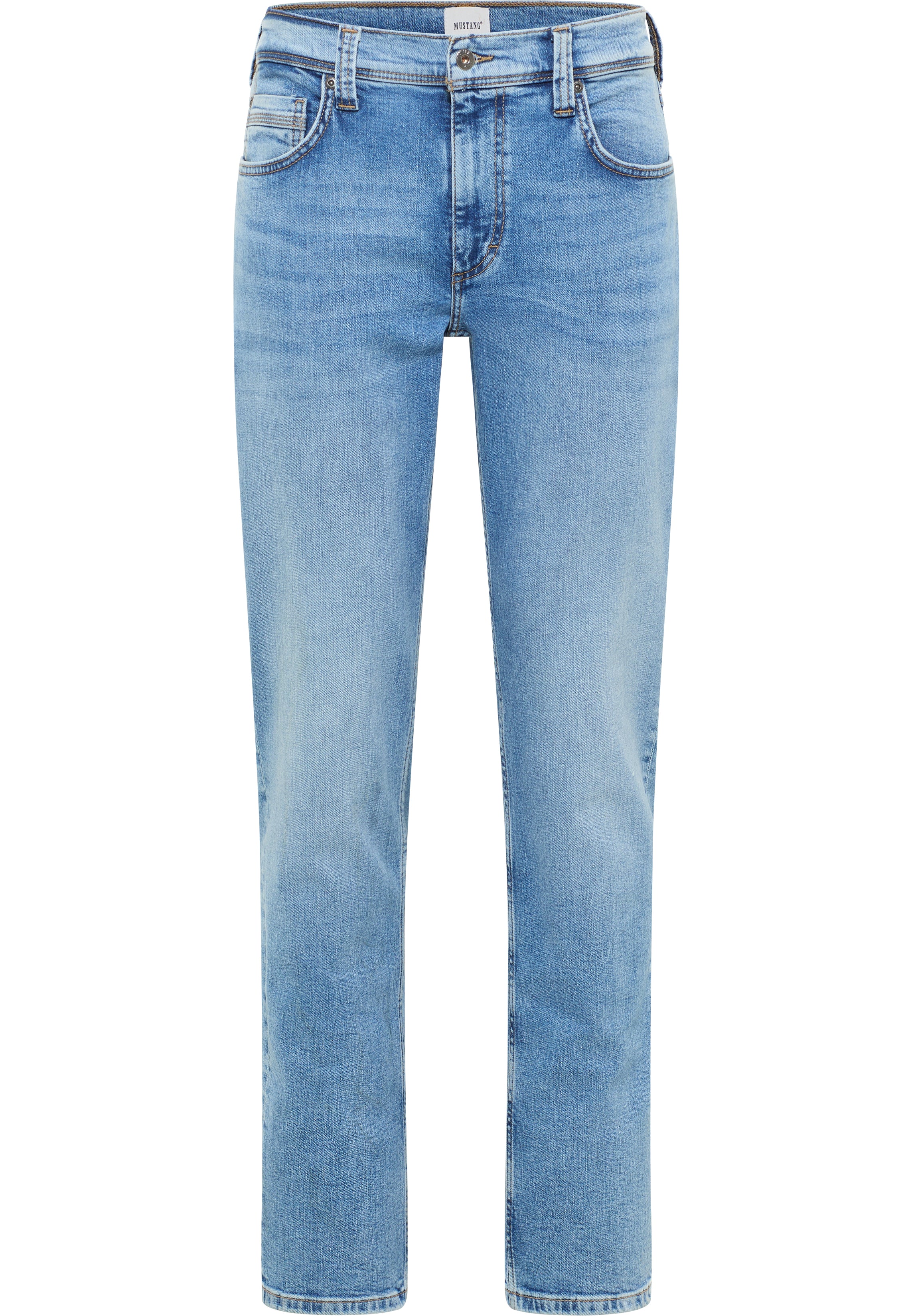 Męskie Spodnie Jeansowe Mustang Style Washington Straight Denim Blue 1016335 5000 312