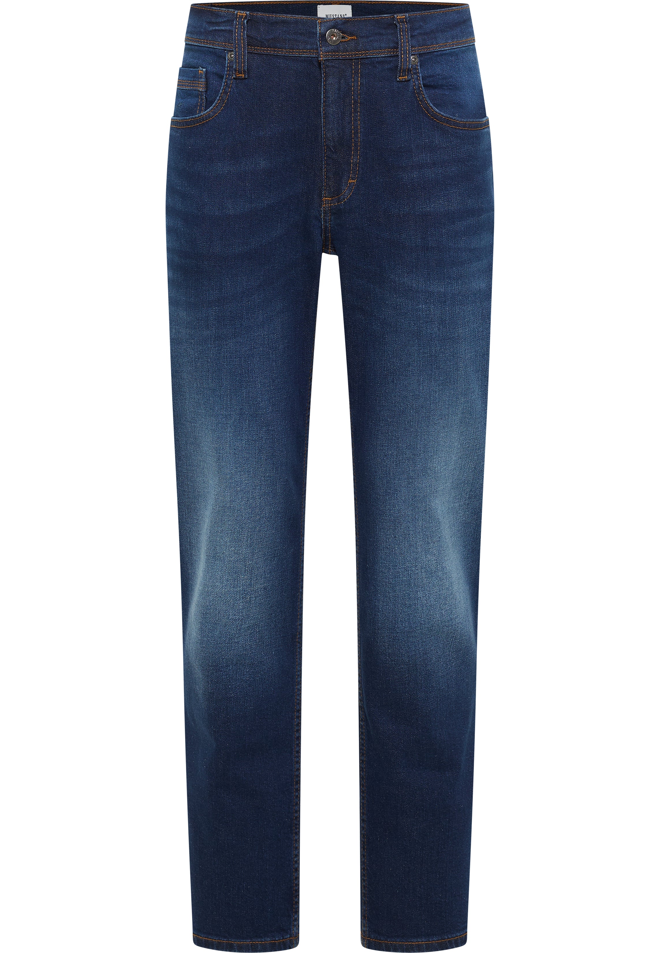 Męskie Spodnie Jeansowe Mustang Style Washington Straight Denim Blue 1016335 5000 802