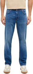 Męskie Spodnie Jeansowe Mustang Style Washington Straight Denim Blue 1017439 5000 502