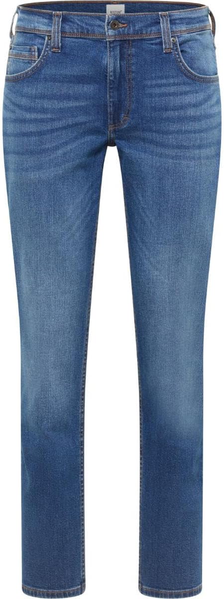 Męskie Spodnie Jeansowe Mustang Style Washington Straight Denim Blue 1017439 5000 502