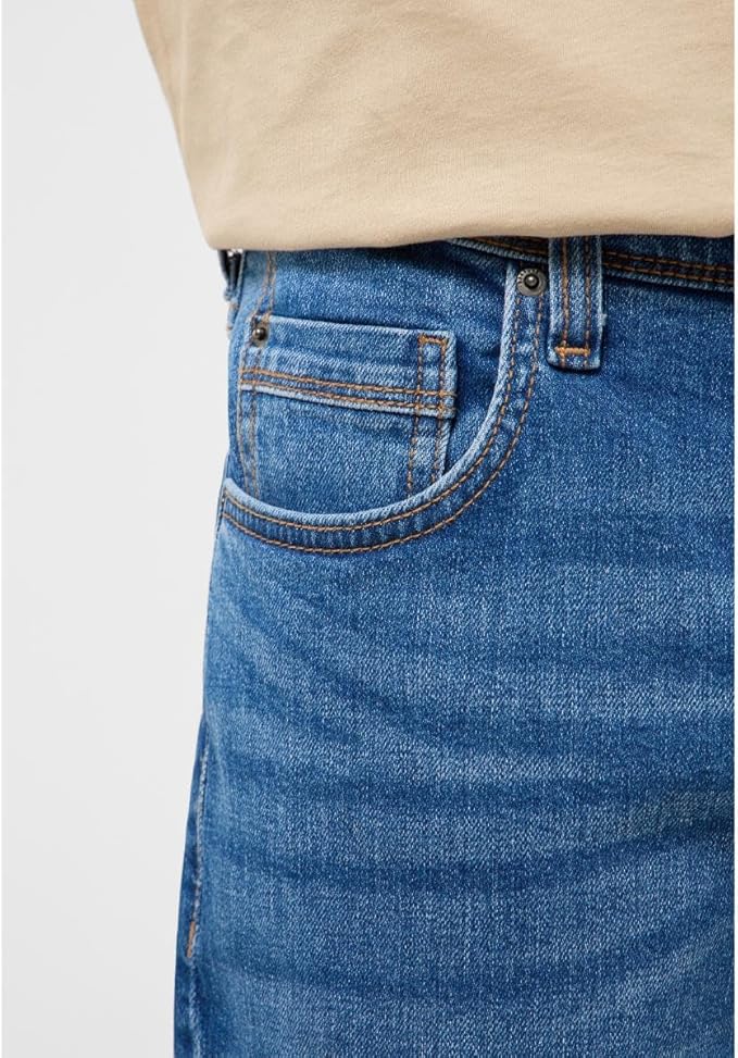 Męskie Spodnie Jeansowe Mustang Style Washington Straight Denim Blue 1017439 5000 502