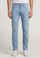 Męskie Spodnie Jeansowe Mustang Style Washington Straight Denim Blue 1017692 5000 401