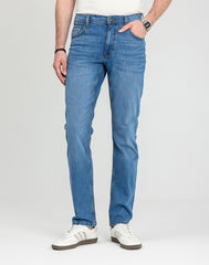 Męskie Spodnie Jeansowe Mustang Style Washington Straight Denim Blue 1018017 5000 682