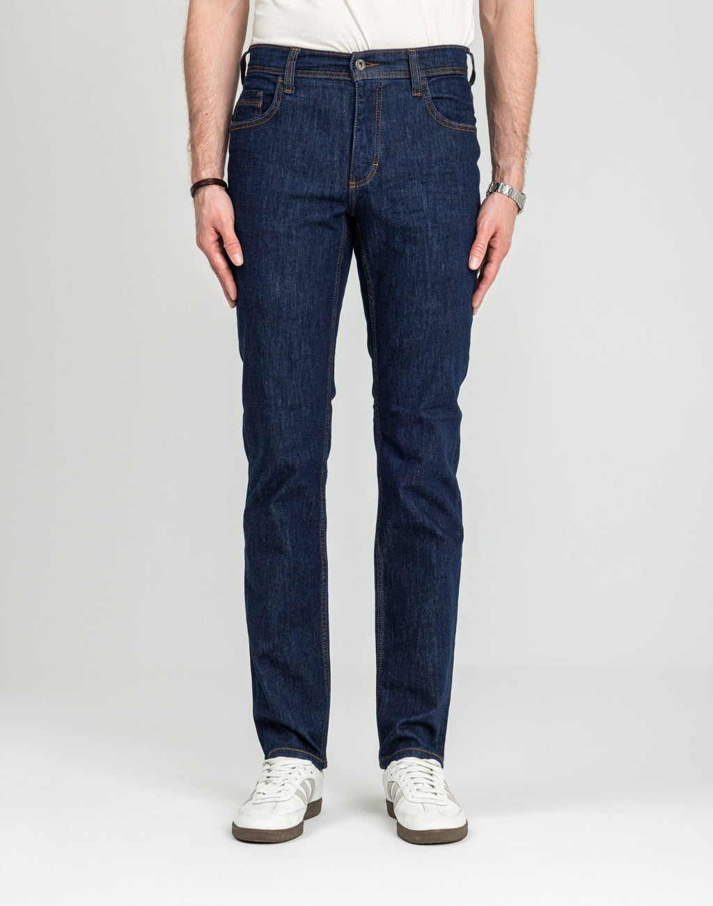 Męskie Spodnie Jeansowe Mustang Style Washington Straight Denim Blue 1018017 5000 901