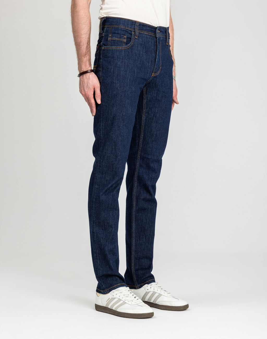 Męskie Spodnie Jeansowe Mustang Style Washington Straight Denim Blue 1018017 5000 901