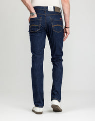 Męskie Spodnie Jeansowe Mustang Style Washington Straight Denim Blue 1018017 5000 901