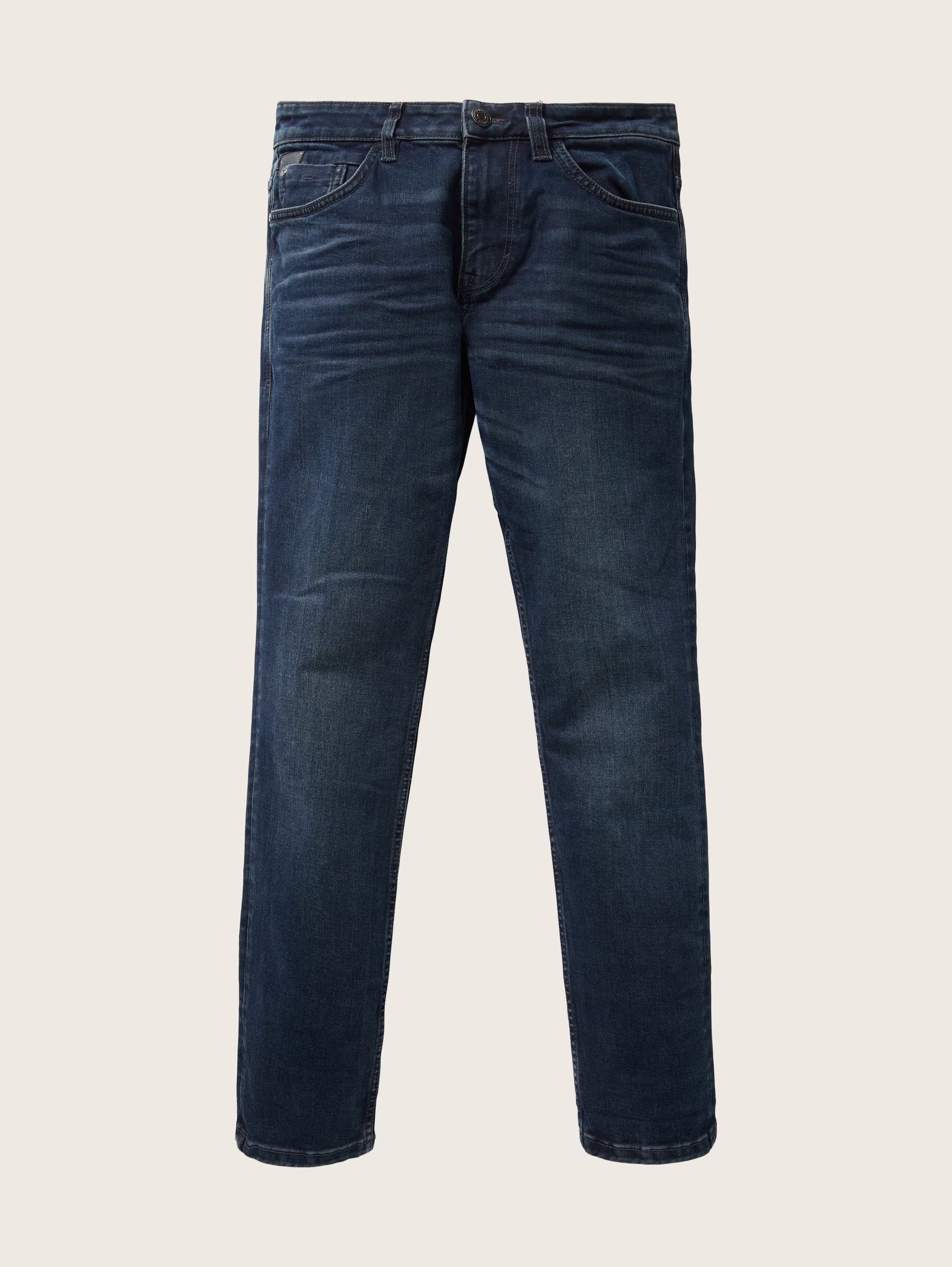 Męskie Spodnie Jeansowe Tom Tailor Josh Dark Stone Blue Black Denim 1021434 10173