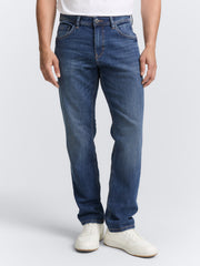 Męskie Spodnie Jeansowe Tom Tailor Marvin Used Mid Stone Proste 1007858 10119