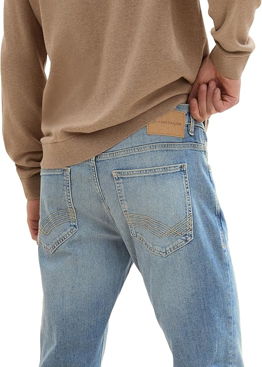 Męskie Spodnie Jeansowe Tom Tailor Josh Slim Clean Light Stone Blue Denim 1042340 10112