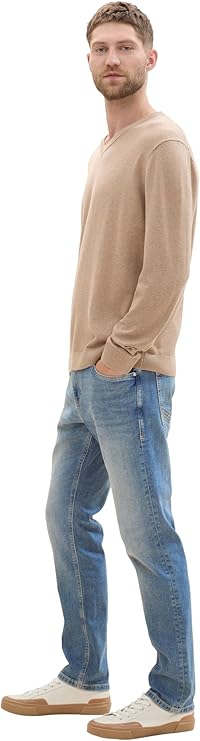 Męskie Spodnie Jeansowe Tom Tailor Josh Slim Clean Light Stone Blue Denim 1042340 10112