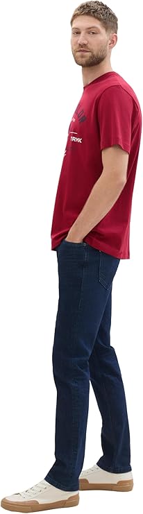 Męskie Spodnie Jeansowe Tom Tailor Josh Slim Rinsed Blue Denim 1042340 10138