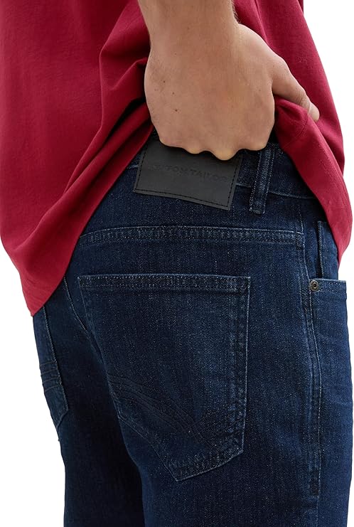 Męskie Spodnie Jeansowe Tom Tailor Josh Slim Rinsed Blue Denim 1042340 10138