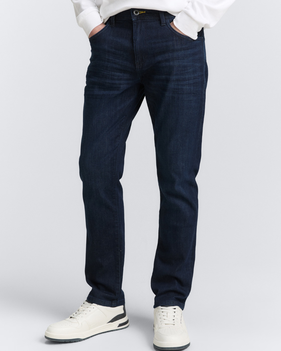 Męskie Spodnie Jeansowe Tom Tailor TTJOSH Regular Clean Rinsed Blue Denim 1048363 10115