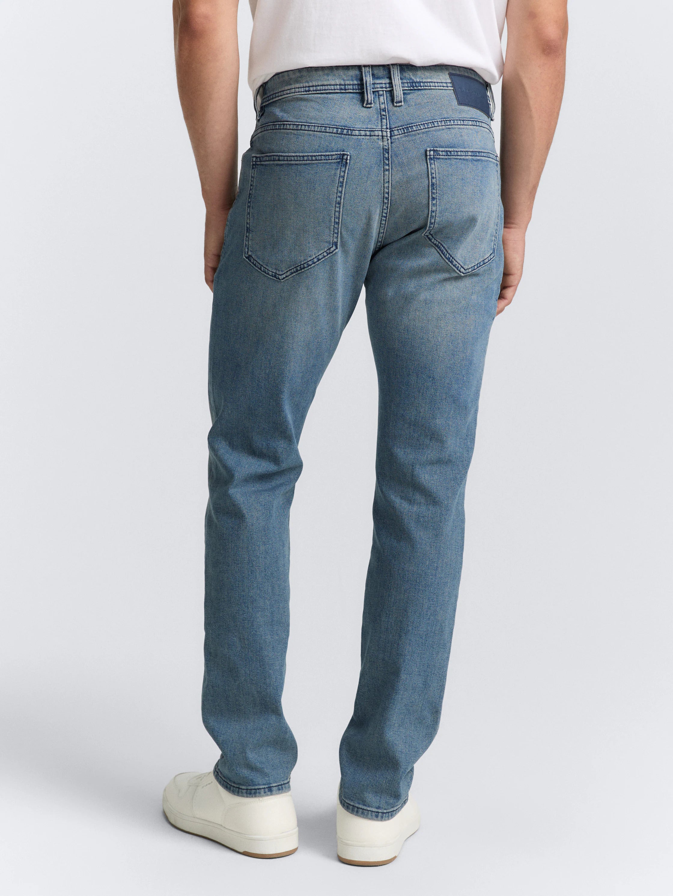Męskie Spodnie Jeansowe Tom Tailor TTJOSH REGULAR Stone Blue Denim 1048363 10141